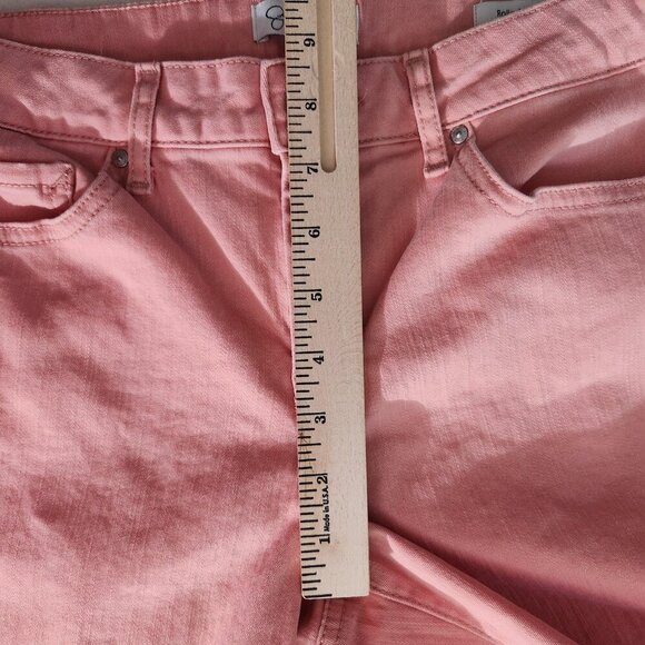 Jessica Simpson Jeans Womens 8 Pink Rolled Crop Skinny Stretch Pants Denim - Picture 12 of 16